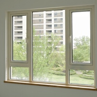 Ventana Corredera de Aleación de Aluminio Blanca Resistente a Huracanes, con Rotura Térmica, a Prueba de Viento, de Acero Inoxidable para Uso Residencial y Hotelero