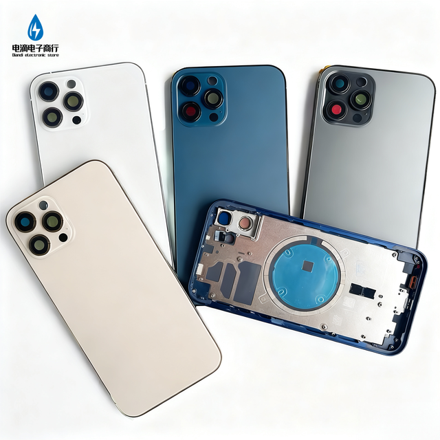 Cell Phone Frame Back Cover Glass for iphone 5 6 7 8 10 X Xr Xs Housing iphone 11 12 13 14 Pro Max Back Glass Housing Original