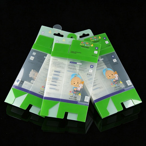 Boîte d'emballage pliable personnalisée en PVC, matériaux plastiques recyclés transparents en PET/PVC pour l'emballage d'étuis de téléphone et de batteries externes - Product Image 4