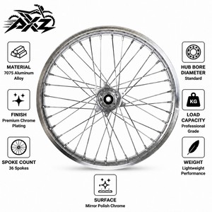 Juego de Ruedas Populares de 18/19/21 Pulgadas para YZ125 250 YZF250/<span class=keywords><strong>450</strong></span> 2008-2023, Ruedas de Aluminio con Radios para Motocicleta Supermotard y de Cross - Product Image 2