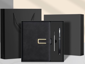 A5 Stationery With Leather Cover <b>Notebook</b> Journal and Pen Gift <b>Set</b> - Product Image 4