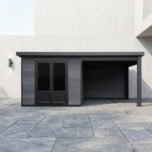 Casetta da Giardino Moderna Serie Multi D in WPC con Protezione UV, Vetro Robusto di Grado Antiproiettile, Temperatura Costante, Facile Installazione - Product Image 2
