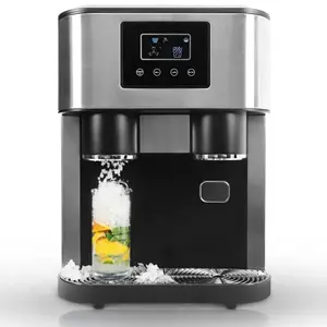 tabletop Ice dispenser maker with crusher Lifestyle Portable LCD Touch Ice Maker with Water Chiller CE CB SABER UKCA PSE ETL SAA