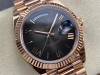 Montre de haute qualité, étanche, 40 mm, fabriquée par ARF, acier 904L, mouvement 3255, or rose, luminescent, gris fumé, montre de plongée