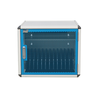 Armoire de charge murale métallique à 12 baies pour tablettes et ordinateurs portables avec prises CA, boîtier de charge verrouillable pour bureau, école et éducation