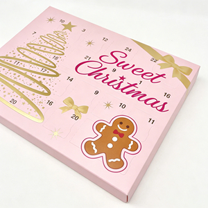 Boîtes de calendrier de l'avent personnalisées à bas prix, vides, pour bougies, <span class=keywords><strong>compte</strong></span> à <span class=keywords><strong>rebours</strong></span> de 12/24 <span class=keywords><strong>jours</strong></span>, boîte cadeau pour ensemble de Noël - Product Image 2