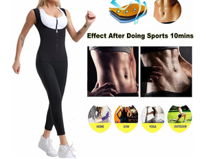 <span class=keywords><strong>Landora</strong></span> Maßgeschneiderte Taillentrainer-Sauna-Schwitzweste mit Reißverschluss vorne, Sauna-Gewichtsverlust-Schwitzweste für Frauen, schnelle Fettverbrennung - Product Image 6
