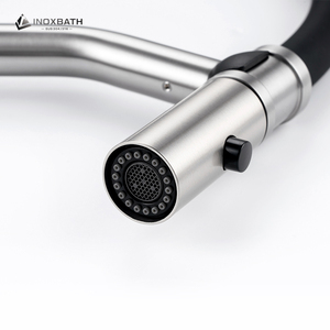 Thiết kế hiện đại 304 thép không gỉ vòi bếp với từ <span class=keywords><strong>Flex</strong></span> Spout Silicone Bọc ba cách lạnh chức năng nước nóng - Product Image 4