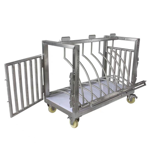 <span class=keywords><strong>Cage</strong></span> de contrôle de compression d'animal de dossier d'acier inoxydable vétérinaire pour l'usage d'aquarium de chien de chiot - Product Image 1