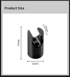 Soporte para cabezal de ducha, abrazadera deslizante ajustable, material ABS, acabado cromado, kits de ducha ecológicos para baño - Product Image 6