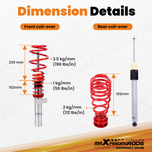 Kit de suspension coilover MaXpeedingrods pour <span class=keywords><strong>Audi</strong></span> <span class=keywords><strong>A1</strong></span>, Skoda Fabia, SEAT Ibiza, VW Polo Mk2, Mk4, Mk5, Mk6, amortisseur pour usage quotidien - Product Image 4