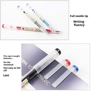 Lot de 12 stylos à encre gel japonaise extra fine à séchage rapide 0.35mm pour le bureau et l'école (4 noirs, 4 bleus, 4 rouges) - Product Image 5