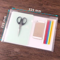 Sobres de Plástico A4 Personalizados al por Mayor, Bolsas de Suministros de Oficina con Botón Transparente, Tamaño Personalizado OEM, Carpetas para Documentos