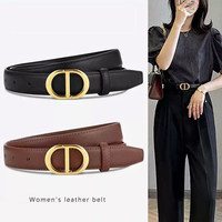 Ceinture Jiahao pour femme en cuir de vachette avec boucle en alliage, ceinture décorative noire, style minimaliste, ceintures de créateur, ceinture de taille pour femme