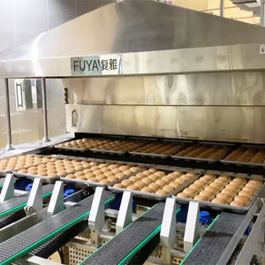 Four à tunnel d'usine automatique 36000 pcs/h/ligne de production de pain à hamburger - Product Image 1