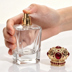 Wholesale US Stock Warehouse 100ml Square Luxury Designer Perfume Bottle EDP EDT Lasts 12h <b>Spray</b> Screw Cap Stainless Glass - Product Image 6