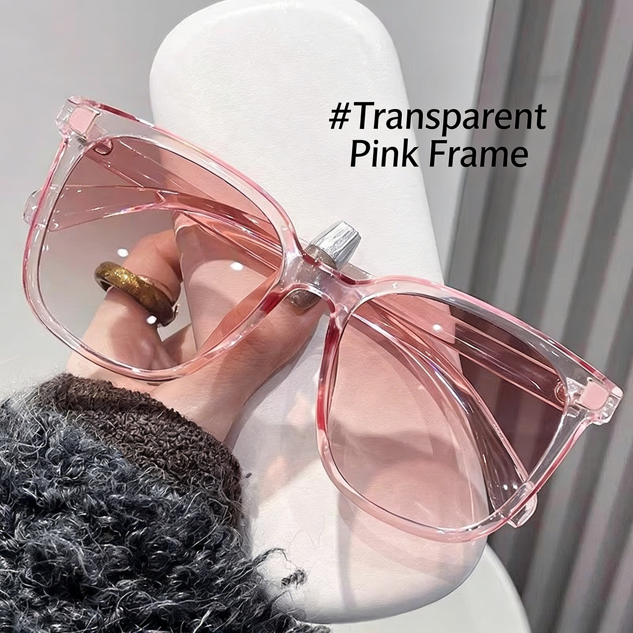 Pink frame with gradient pink lens