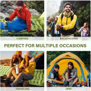 Colchoneta <span class=keywords><strong>Inflable</strong></span> Ligera para Acampar al Aire Libre, Colchón de Aire Plegable y Portátil con Bomba Integrada - Product Image 6