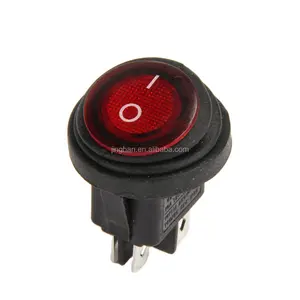 KCD1 waterproof IP67 round rocker switch t85 4 pins 12v LED on/off switch t125