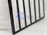 Fournisseur direct, nouvelle arrivée à bas prix, nouveau type de filtre à air à sac à efficacité moyenne avec cadre en plastique