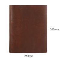 Livraison directe cahier de travail en cuir pleine fleur livre de compte professionnel papier personnalisé couverture de livre en cuir Jotter cahier Vintage A4