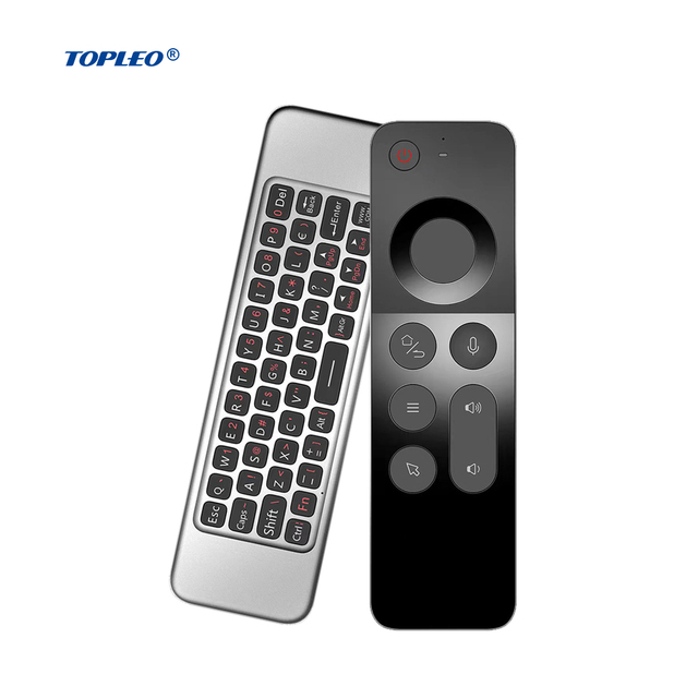 Topleo Air Mouse Gyroscope W3 Cheapest Voice 2.4ghz Wireless Remote Control Backlit Wireless Air Mouse Remote Control