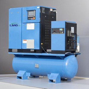 เครื่องอัดอากาศแบบสกรู 16 บาร์ 11kw 15kw 22kw PM VSD รวมทุกอย่างไว้ในเครื่องเดียว สำหรับเครื่องเลเซอร์ไฟเบอร์ 22kw - Product Image 1