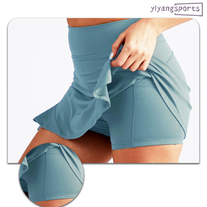 2024 femmes personnalisé vêtements de sport Tennis adolescentes vêtements jupe courte deux pièces costume vêtements de sport Tennis jupe Mini - Product Image 6