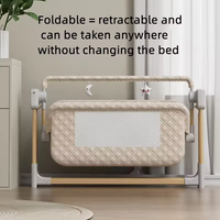 Vente en gros de lit pliable design moderne avec dispositif de sécurité lit pour bébé cadre en alliage d'aluminium lit pour bébé Offre Spéciale lit pour nouveau-né