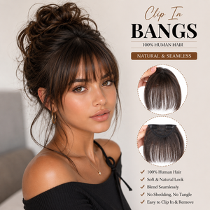 Vente en gros de franges ultra fines 3D à clipser avec un joli filet, franges naturelles plates et soignées pour femmes, extensions de cheveux 100% humains - Product Image 1