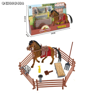 Giocattoli di <span class=keywords><strong>Cavalli</strong></span> in Plastica per Bambini, Set Fattoria <span class=keywords><strong>Cavalli</strong></span> Personalizzato per Giochi di Ruolo - Product Image 4