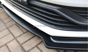 กันชนหน้า3ชิ้น/เซ็ต2014 2015 2016หัวพลั่วคางป้องกันสำหรับ Volkswagen <span class=keywords><strong>VW</strong></span> POLO มาตรฐาน <span class=keywords><strong>VW</strong></span> <span class=keywords><strong>Scirocco</strong></span> สีดำ - Product Image 2