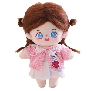 Personalizable suave muñeca Coreana de peluche de juguete estrella figura de peluche de niña con relleno de algodón PP - Product Image 3