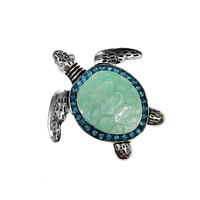 Porte-clés personnalisé en métal HLC, tortue de mer, breloques de créateur avec boucle, pendentif animal pour collier, fabrication de bijoux DIY