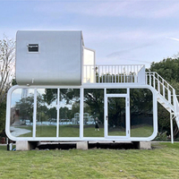Maison préfabriquée moderne de luxe en conteneur, certifiée CE ISO, Tiny Apple House, bâtiments, cabines, hôtel, appartement pour les vacances