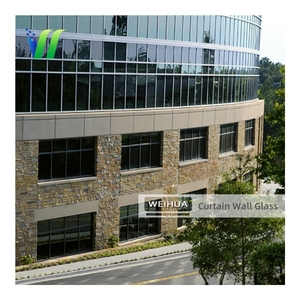 Verre isolé thermiquement par rayonnement à faible émissivité <span class=keywords><strong>de</strong></span> conception moderne bonne transmission <span class=keywords><strong>de</strong></span> la lumière pour la façade <span class=keywords><strong>de</strong></span> mur <span class=keywords><strong>rideau</strong></span> <span class=keywords><strong>de</strong></span> bâtiment extérieur - Product Image 1