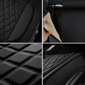 Cojín de Asiento de Cuero de Alta Gama para Automóvil, Protección Personalizada, Universal para las Cuatro Estaciones, Compatible con <span class=keywords><strong>Amazon</strong></span>, 5 Asientos, Incluye Asientos Traseros - Product Image 5
