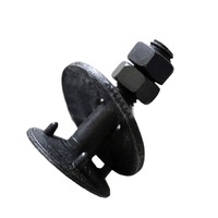 Boulons de courroie de godet d'élévateur à grains en acier au carbone M6 M8 M10 M12 DIN 15237, galvanisés noirs, avec pointes