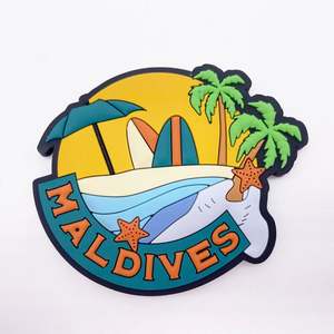 Aimant de réfrigérateur souvenir de voyage personnalisé, aimant de réfrigérateur en caoutchouc PVC céramique personnalisé pour différents pays - Product Image 3