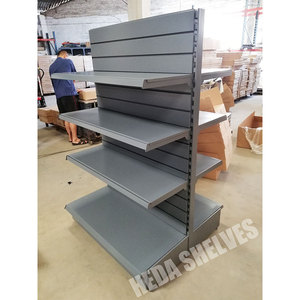 Heda scaffali <span class=keywords><strong>a</strong></span> doppia faccia negozio supermercato Design scaffali e scaffali <span class=keywords><strong>a</strong></span> doghe <span class=keywords><strong>scaffalature</strong></span> <span class=keywords><strong>a</strong></span> parete mobili <span class=keywords><strong>scaffalature</strong></span> <span class=keywords><strong>a</strong></span> Gondola in metallo - Product Image 3