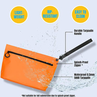 Op maat gemaakte TPU PVC softback mode outdoor reis make-up tasjes verzegelde zwem telefoonhoesje cosmetische toilettas droge tas heren waterdicht