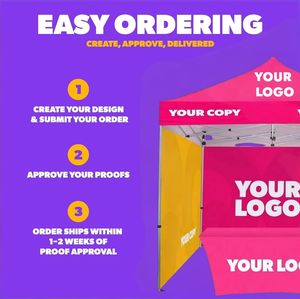 Özel Tasarım Açılır Kapanır Çadır, Ultraviyole Işık Korumalı, Su Geçirmez, Kendin Yap Paketi, Kişiselleştirilmiş - Product Image 2