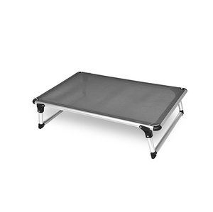 Fábrica de la mejor calidad marco de acero plegable elevada gato cama refrigeración ajustable masticar a prueba de mascotas cama para perros cuna camping al aire libre interior - Product Image 1