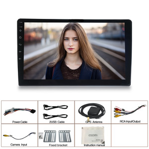 10インチタッチスクリーンユニバーサルカーDVDプレーヤー2 Din Androidカーラジオダブルディンカーステレオ、CarplayおよびGPSシステム付き - Product Image 6