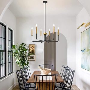 Lampes suspendues <span class=keywords><strong>LED</strong></span> réglables modernes AB, incontournables, en fer, pour plafonds, petit design, style maison, lustre <span class=keywords><strong>noir</strong></span>, 3 ans - Product Image 2