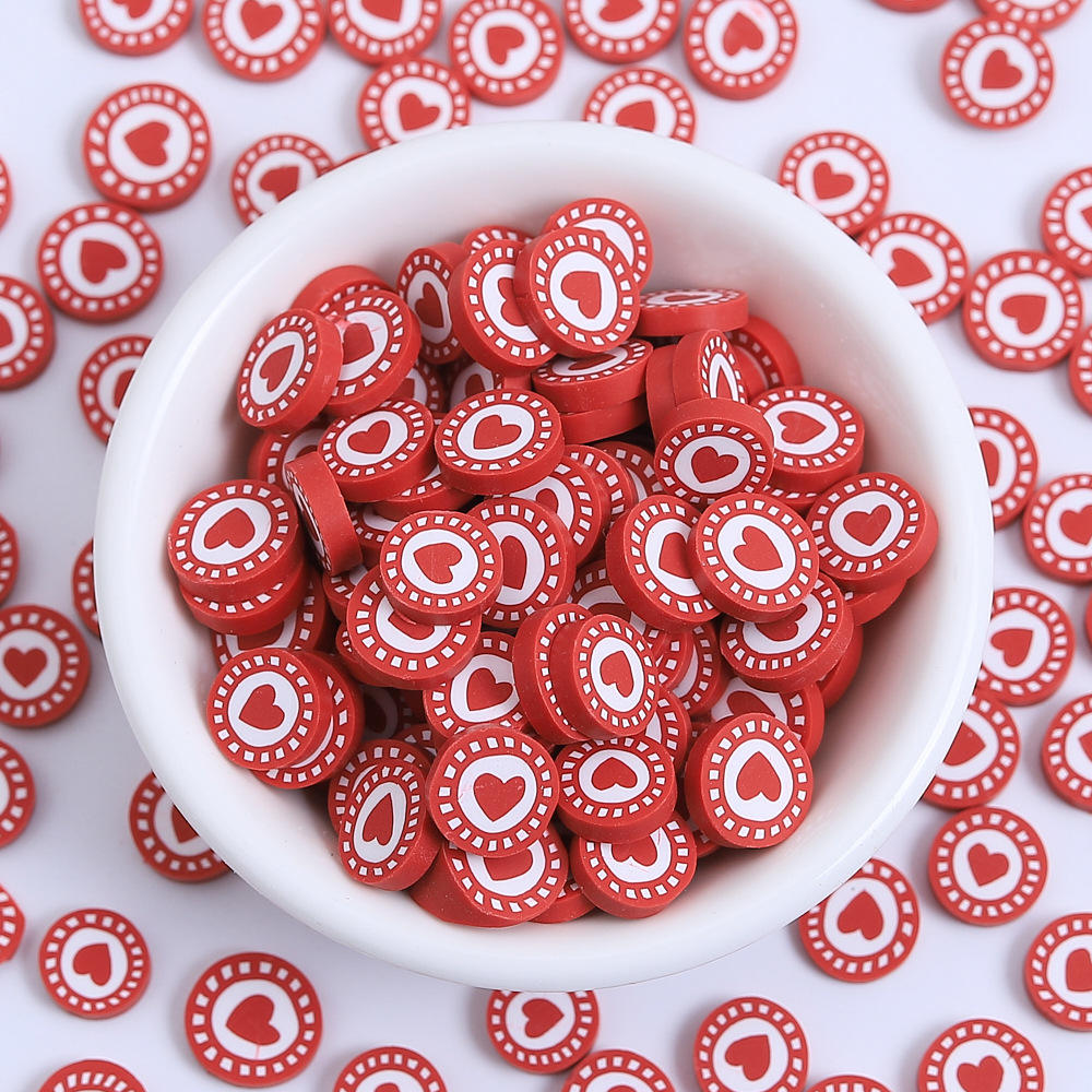 Pâte polymère souple 10g - Rouge marron amour