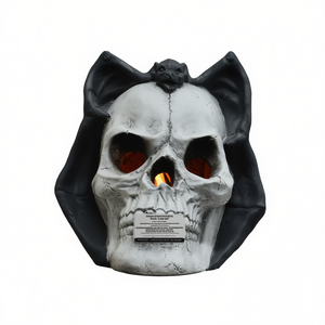 Focolare a Bioetanolo a Forma di Teschio, Decorazione di Halloween, Riscaldatore da Esterno Autoportante - Product Image 1
