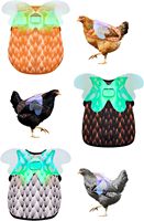 Beckon - Sillas Impermeables Personalizadas para Gallinas, Silla Ajustable para Gallinas con Alas y Protector de Plumas en la Espalda