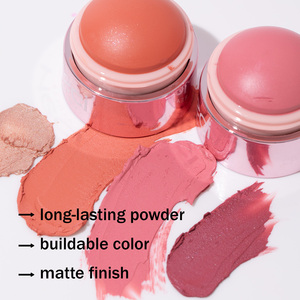 Fard à joues vegan mat et scintillant avec logo personnalisé, teinte pour le visage, crème de beauté, bâton de fard à joues, marque privée - Product Image 4