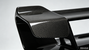 Spoiler in Fibra di Carbonio Personalizzato, Ultra-Leggero 3K Twill Finitura Lucida per Stile Aerodinamico <span class=keywords><strong>Auto</strong></span> Sportive, Produttore OEM/ODM - Product Image 1